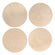 Holz Platten Set L natur FSC Mix Credit ø15-15,5cm Stärke 4mm 4 Stück