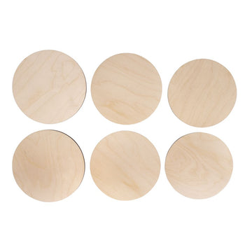 Holzplatten Set M natur FSC Mix Credit ø11,5-12,5 ø Stärke 4mm 10 Stück