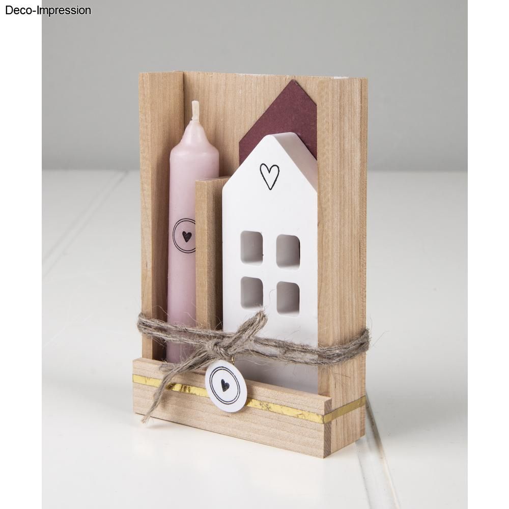 Holz Set Klötzchen natur Platten FSC 100% Mini 34 Teile 1Set