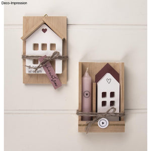 Holz Set Klötzchen natur Platten FSC 100% Mini 34 Teile 1Set