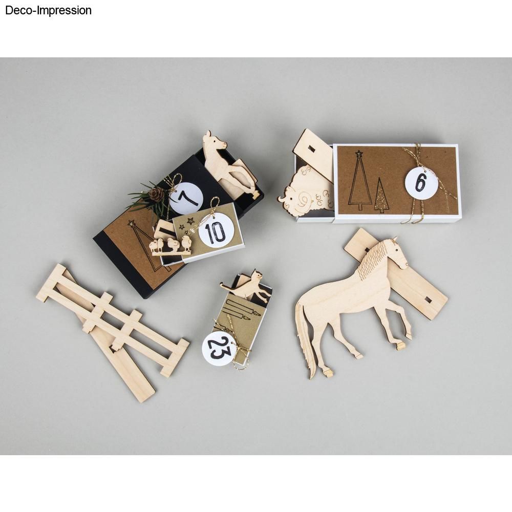 Holz Steckteil Bauernhof FSC Mix Credit 45-tlg. 1Set natur