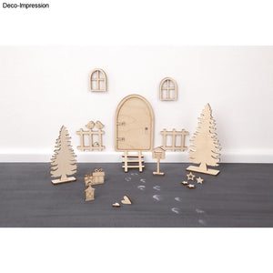 Holz Wichteltür Nisse natur FSC Mix Credit 1-12,9cm 26-tlg.