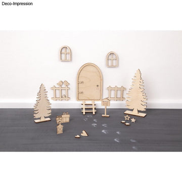 Holz Wichteltür Nisse natur FSC Mix Credit 1-12,9cm 26-tlg.