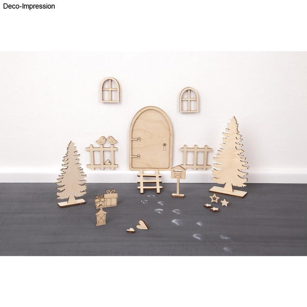 Holz Wichteltür Nisse natur FSC Mix Credit 1-12,9cm 26-tlg.