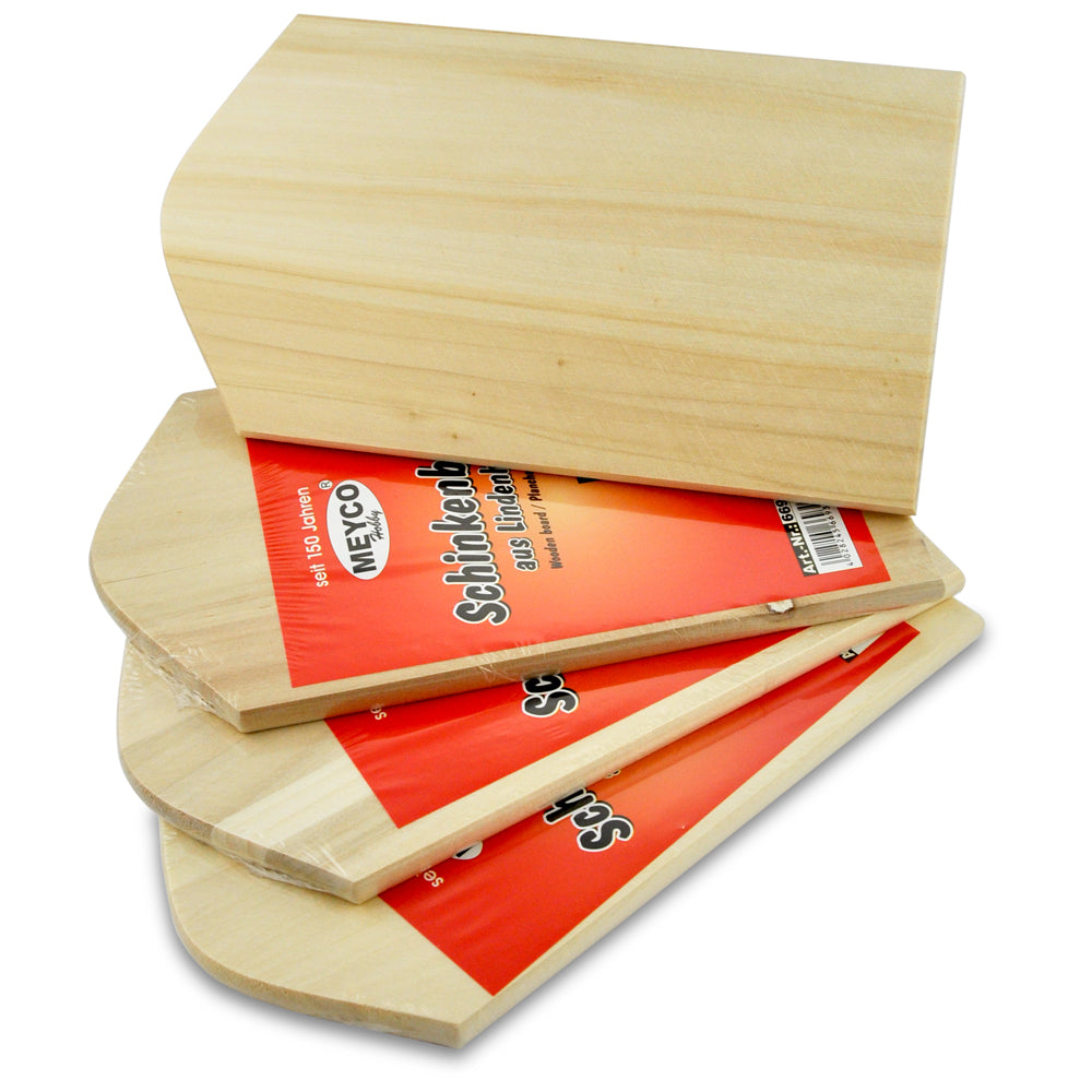 Holzbrett aus Lindenholz 22x12 cm in Folie 1 Stück