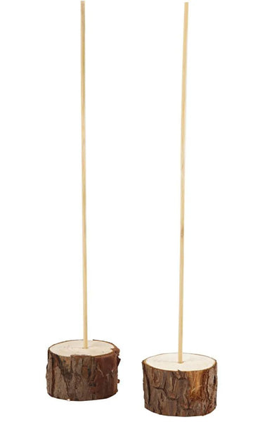 Holzfüße mit Stab Standfuß 3cm 5cm 2 Stück / Set