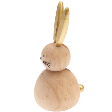 Holzfigur Hase 5,5 x 5,5 x 13 cm