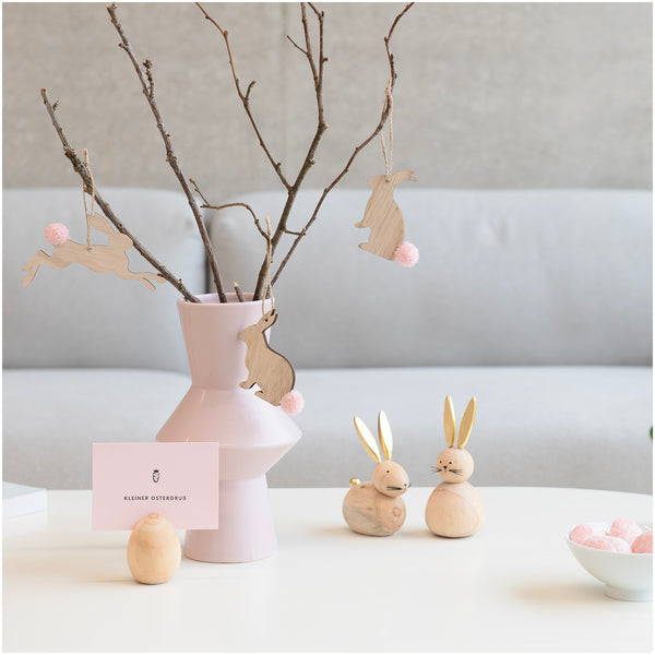 Holzfigur Hase 8x6x10,5cm