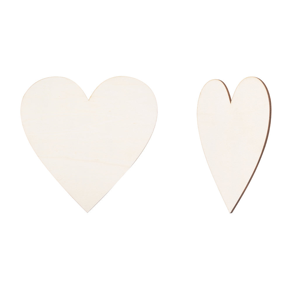 Holzherz natur Lasercut 30x30x0,6cm 1 Stück