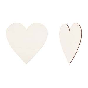 Holzherz natur Lasercut 30x30x0,6cm 1 Stück