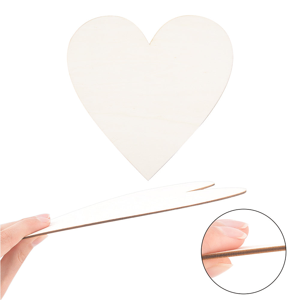 Holzherz natur Lasercut 30x30x0,6cm 1 Stück