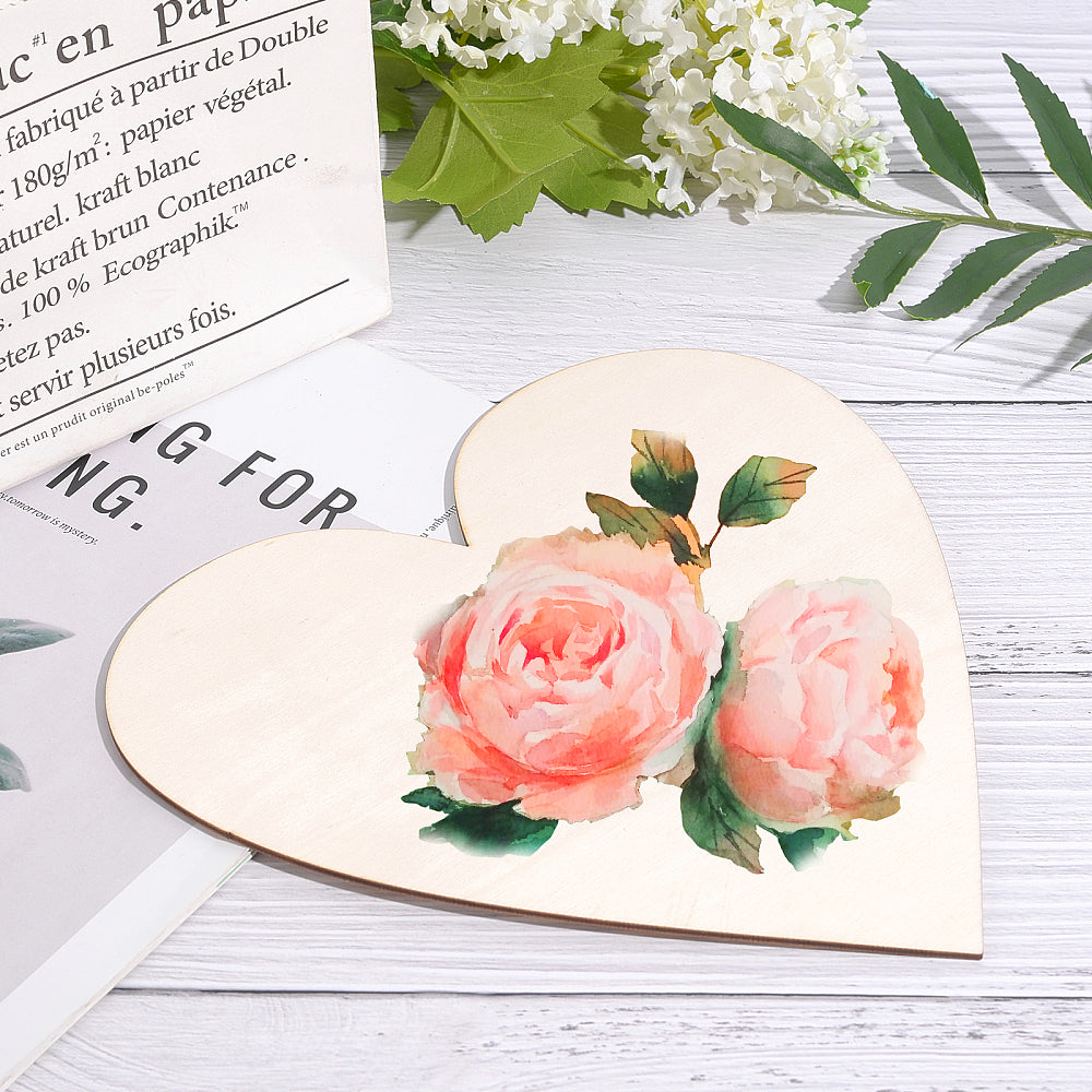 Holzherz natur Lasercut 30x30x0,6cm 1 Stück