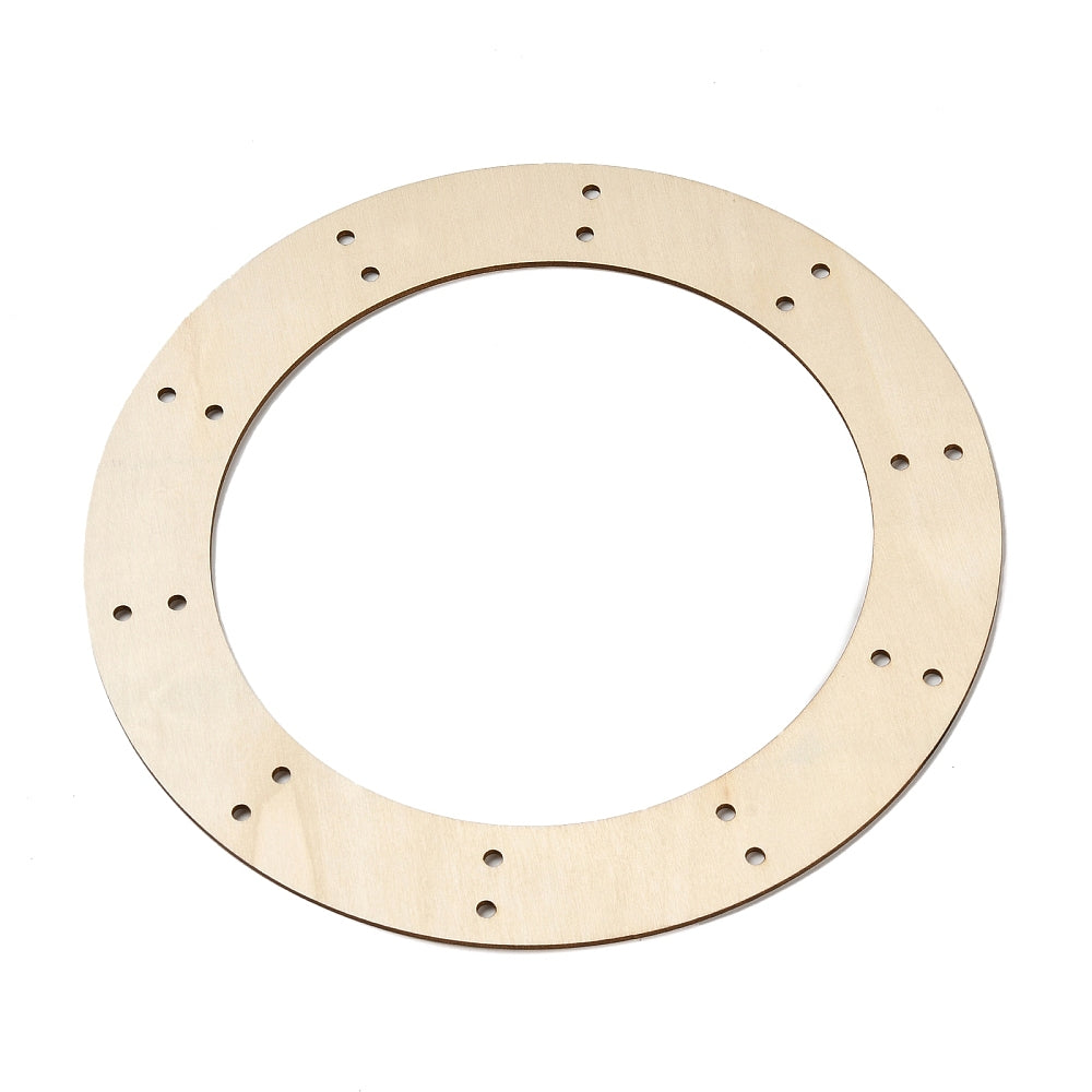 Holzring mit Lochbohrungen natur 250x25mm Innendurchmesser 180 mm