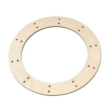 Holzring mit Lochbohrungen natur 250x25mm Innendurchmesser 180 mm