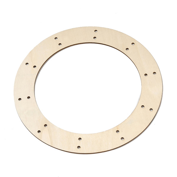 Holzring mit Lochbohrungen natur 250x25mm Innendurchmesser 180 mm