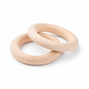 Holzringe natur 55mm/10mm innen 35mm Durchmesser 10Stück/Verpackung