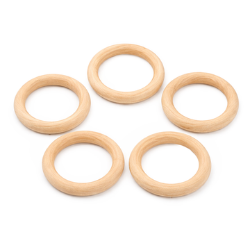 Holzringe natur 70x10mm Innendurchmesser 50mm 10 Stück