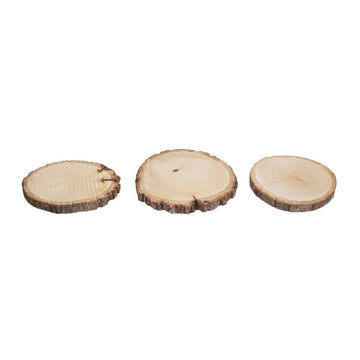 Holzscheibe rund natur 10-12cm ø 3Stück