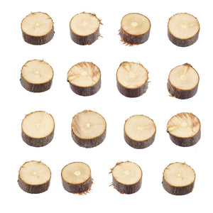 Holzscheiben natur, 10 mm, 20 Stück, Mini Astabschnitte Holzscheibe Astscheibe