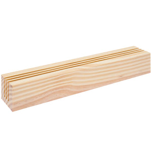 Holzständer für Metallringe und Postkarten 26x5x4cm 3 Schlitze