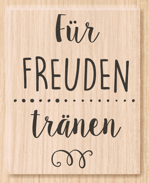 Holzstempel Für Freudentränen 43×55 mm