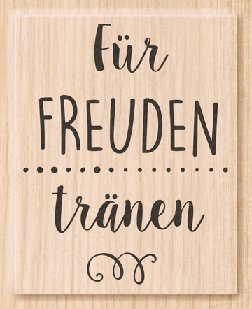 Holzstempel Für Freudentränen 43×55 mm