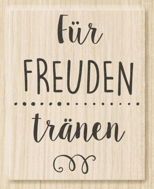 Holzstempel Für Freudentränen 43×55 mm