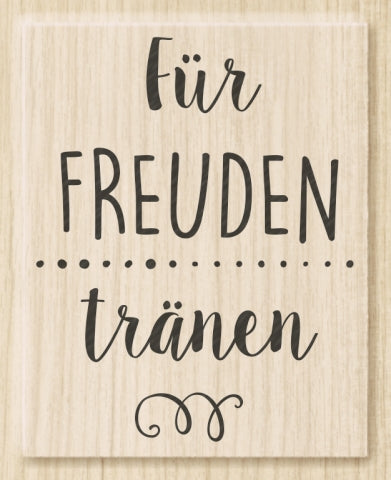 Holzstempel Für Freudentränen 43×55 mm