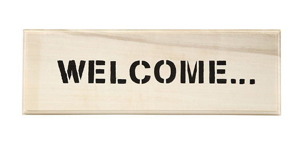 Holztafel Türschild natur 1cm dick 10x30cm