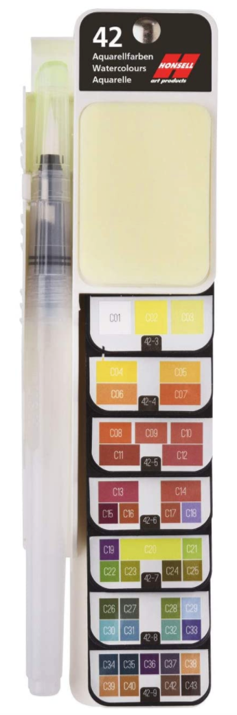 Honsell Aquarellfarben Palette 42 Farben