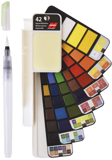 Honsell Aquarellfarben Palette 42 Farben