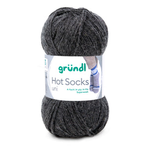 Hot Socks uni 50 Sockenwolle 4-fach superwash 50g/210m