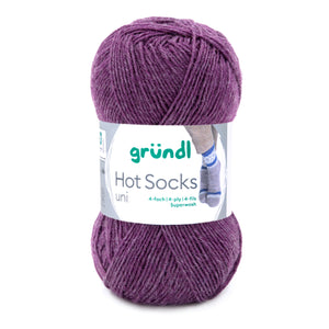 Hot Socks uni 50 Sockenwolle 4-fach superwash 50g/210m
