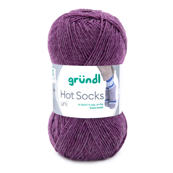 Hot Socks uni 50 Sockenwolle 4-fach superwash 50g/210m