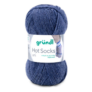 Hot Socks uni 50 Sockenwolle 4-fach superwash 50g/210m