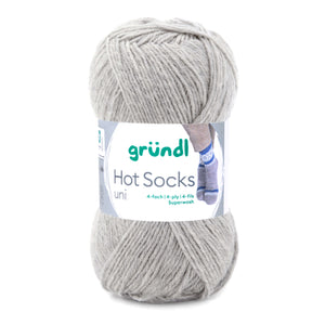 Hot Socks uni 50 Sockenwolle 4-fach superwash 50g/210m