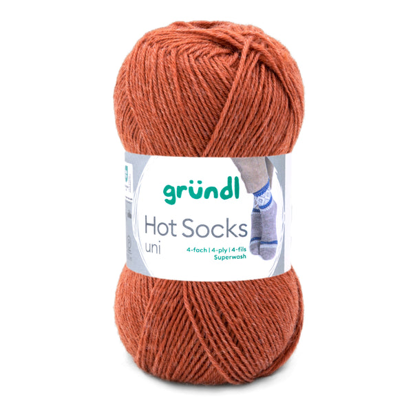 Hot Socks uni 50 Sockenwolle 4-fach superwash 50g/210m