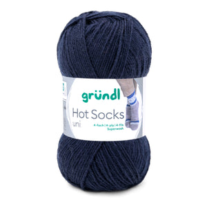 Hot Socks uni 50 Sockenwolle 4-fach superwash 50g/210m