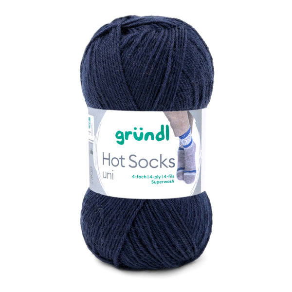 Hot Socks uni 50 Sockenwolle 4-fach superwash 50g/210m