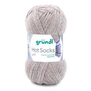 Hot Socks uni 50 Sockenwolle 4-fach superwash 50g/210m