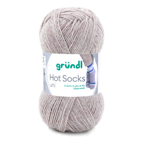 Hot Socks uni 50 Sockenwolle 4-fach superwash 50g/210m