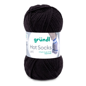 Hot Socks uni 50 Sockenwolle 4-fach superwash 50g/210m