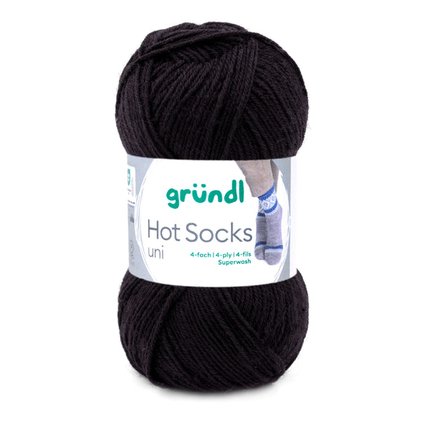 Hot Socks uni 50 Sockenwolle 4-fach superwash 50g/210m