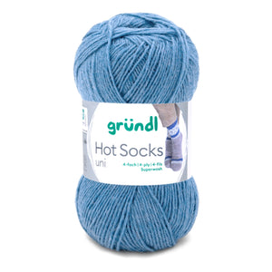 Hot Socks uni 50 Sockenwolle 4-fach superwash 50g/210m