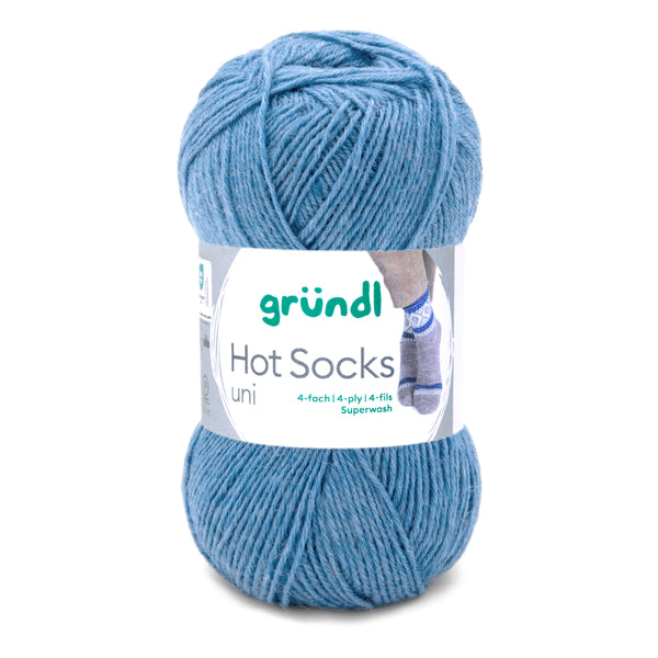 Hot Socks uni 50 Sockenwolle 4-fach superwash 50g/210m