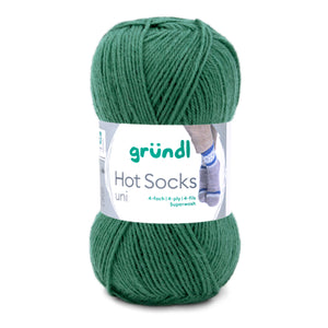 Hot Socks uni 50 Sockenwolle 4-fach superwash 50g/210m