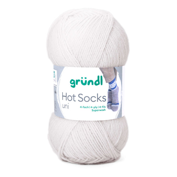 Hot Socks uni 50 Sockenwolle 4-fach superwash 50g/210m