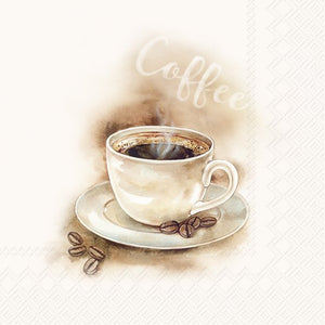 IHR Servietten Coffee cream 3-lagig 33x33cm 20 Stück / Packung