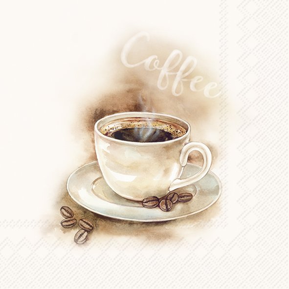 IHR Servietten Coffee cream 3-lagig 33x33cm 20 Stück / Packung