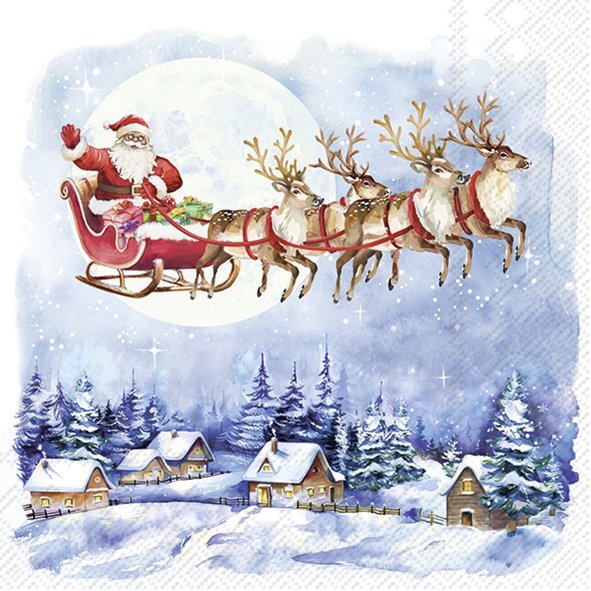 IHR Servietten Santa´s Wonderland FSC Mix 33x33cm 20 Stück